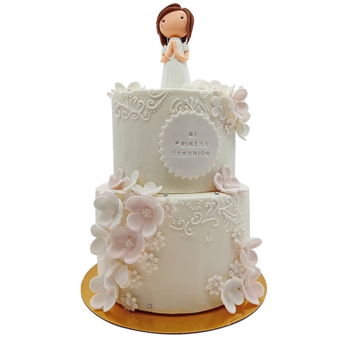 Torta 3D primera comunión niña - Terely