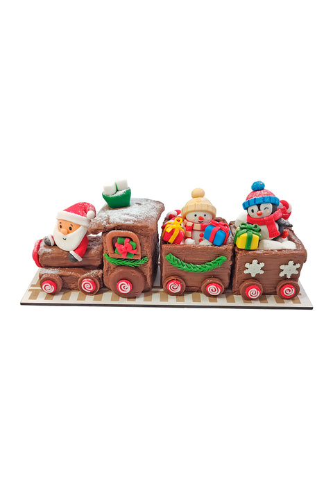Tren de brownie navideño - Terely