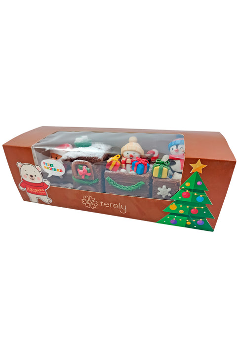 Tren de brownie navideño - Terely