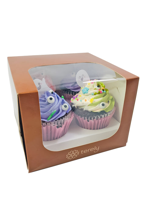 Caja cupcake x 4 Halloween