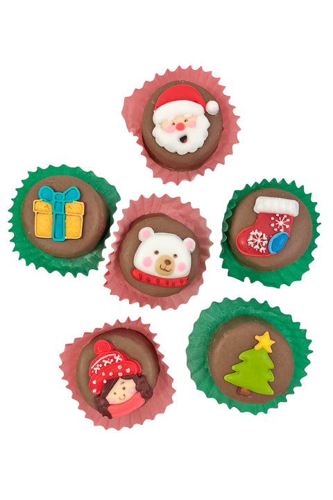 Mini bocado brownie navideño x6 - Terely