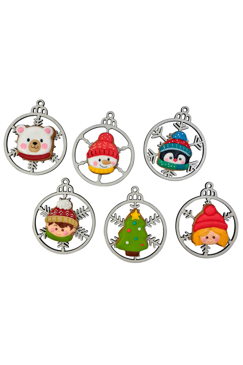 Adorno galleta navideño x6 - Terely