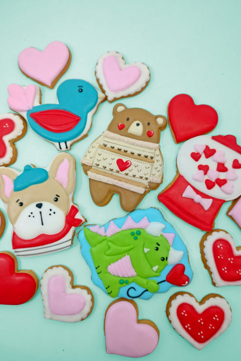 Caja de galletas amor y amistad